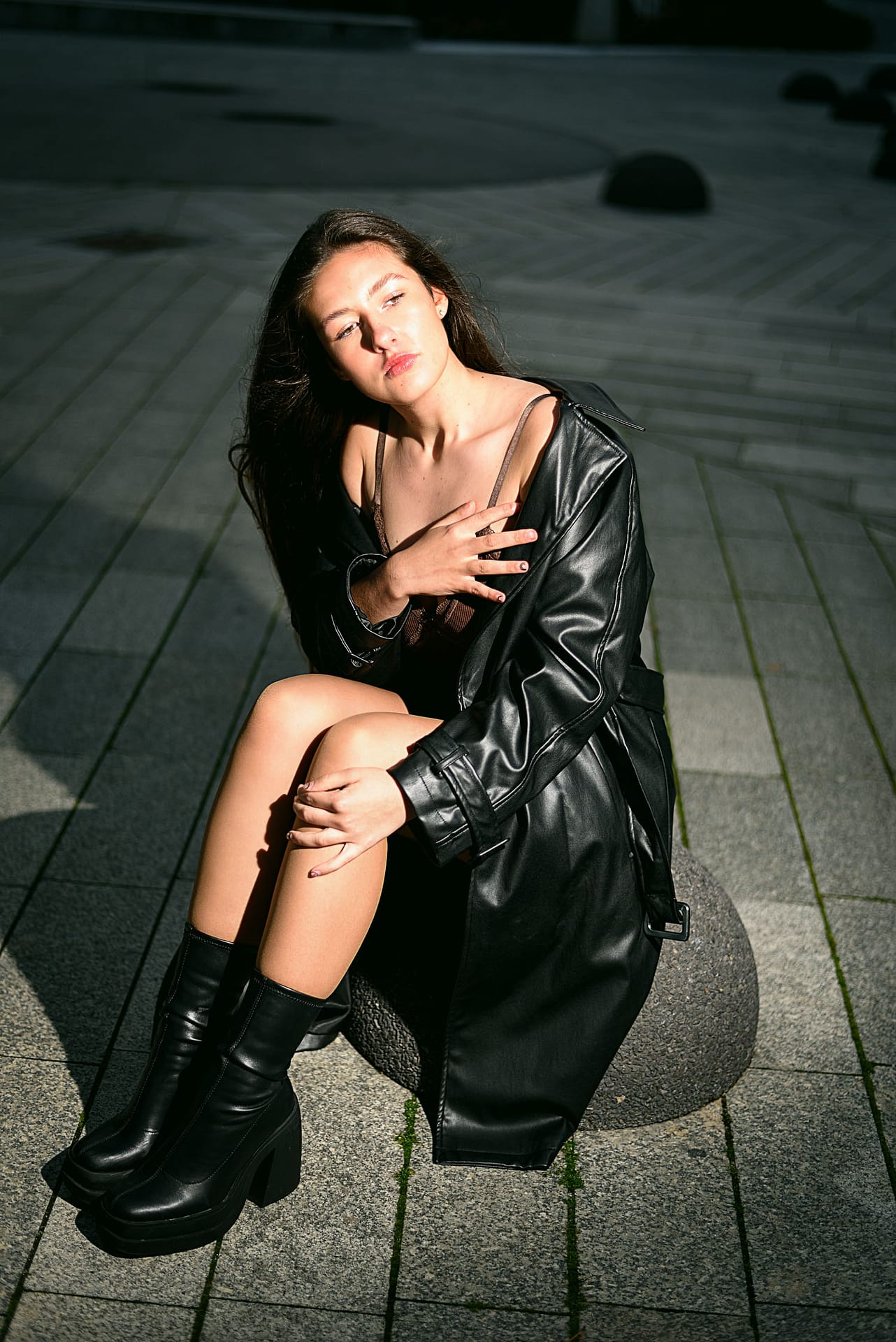 wieczorna sesja modowa z modelką w Gdyni wieczorna sesja zdjęciowa z modelką w Gdyni