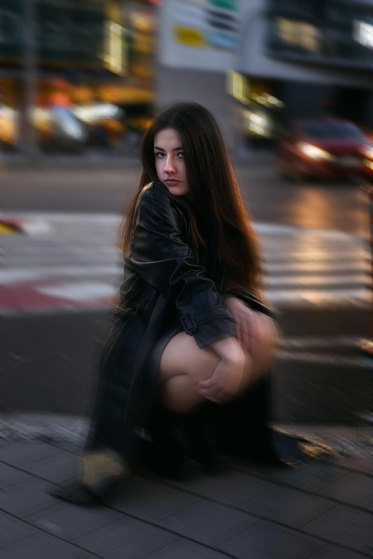 wieczorna sesja modowa z modelką w Gdyni wieczorna sesja zdjęciowa z modelką w Gdyni